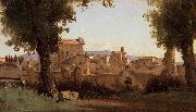 View from the Farnese Gardens camille corot